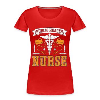 Public Health Nurse Public Health Doctor Scientist - Frauen Premium Bio T-Shirt - Rot - Vorne - Mia (176cm)