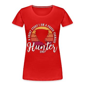 Tornado Hunter Une nouvelle Je suis une tempête - T-shirt bio Premium Femme - rouge - Devant - Mia (176cm)