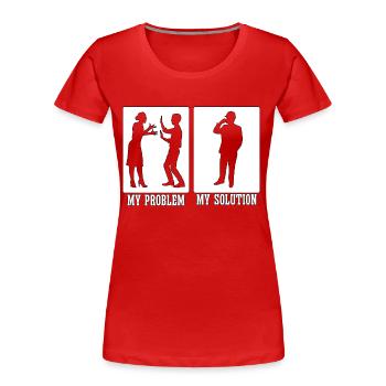 Civil Engineer My Problem My Pictogram Dad Mom - Frauen Premium Bio T-Shirt - Rot - Vorne - Mia (176cm)
