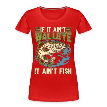 Pêche au doré si ce n’est pas un amateur de pêche au doré - T-shirt bio Premium Femme - rouge - Devant - Mia (176cm)
