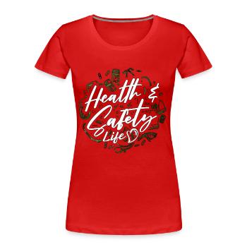 Health Educator Health & Safety Life Counselor - Frauen Premium Bio T-Shirt - Rot - Vorne - Mia (176cm)