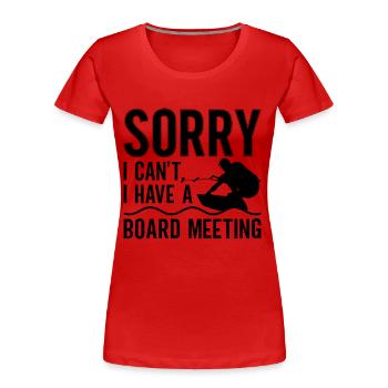 Wakeboard Wakeboarder Wakeboarden Geschenkidee - Frauen Premium Bio T-Shirt - Rot - Vorne - Mia (176cm)