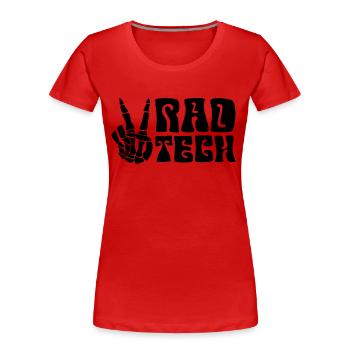 Technicien en radiologie Rad Tech Idée cadeau - T-shirt bio Premium Femme - rouge - Devant - Mia (176cm)