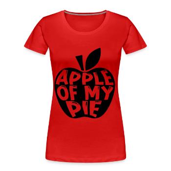 Apple Of My Pie Cooking Pastries Apple Pie Lover - Frauen Premium Bio T-Shirt - Rot - Vorne - Mia (176cm)
