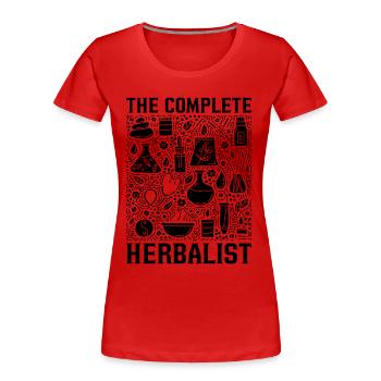 The Complete Herbalist Herbalism Herbs Herbalist - Women's Premium Organic T-Shirt - red - Front - Mia (176cm)