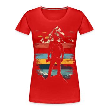 Photographie Nature Photographie Appareil photo reflex - T-shirt bio Premium Femme - rouge - Devant - Mia (176cm)