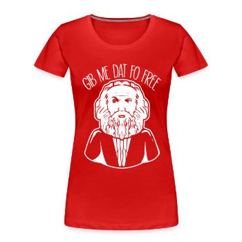 Kommunismus Lenin Marx Klassenkampf Sozial - Frauen Premium Bio T-Shirt - Rot - Vorne - Mia (176cm)