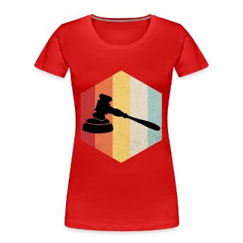 Anwalt - Frauen Premium Bio T-Shirt - Rot - Vorne - Mia (176cm)