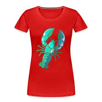 Hummer - Frauen Premium Bio T-Shirt - Rot - Vorne - Mia (176cm)