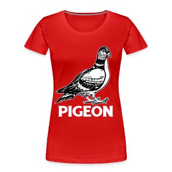 Tauben Rennen Taubenzüchter Brieftaube Turteltaube - Frauen Premium Bio T-Shirt - Rot - Vorne - Mia (176cm)