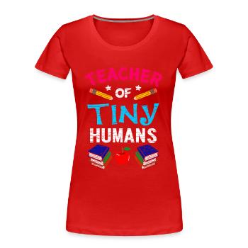 Primary school teacher primary school teacher - Women's Premium Organic T-Shirt - red - Front - Mia (176cm)