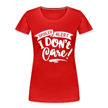 asozial, antisozial, unsozial - Frauen Premium Bio T-Shirt - Rot - Vorne - Mia (176cm)