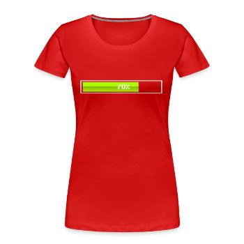 Ladebalken Lädt - Frauen Premium Bio T-Shirt - Rot - Vorne - Mia (176cm)