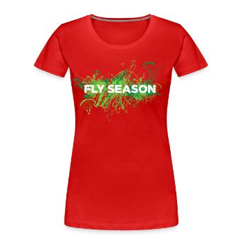 Fly Saison 3 - T-shirt bio Premium Femme - rouge - Devant - Mia (176cm)