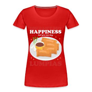 Lumpia Spring Roll Loempia Gift - Women's Premium Organic T-Shirt - red - Front - Mia (176cm)