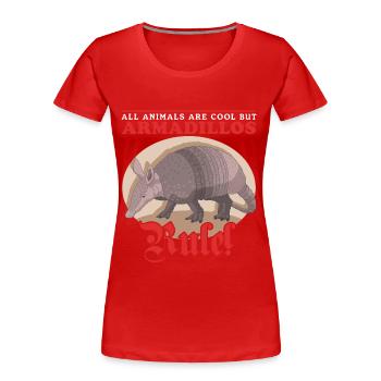 Tatou neuf bandes tatou cadeau - T-shirt bio Premium Femme - rouge - Devant - Mia (176cm)