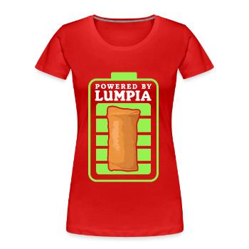 Lumpia Spring Rolls Loempia Gift - Women's Premium Organic T-Shirt - red - Front - Mia (176cm)