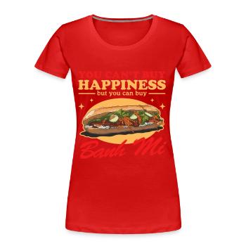 Bánh Mì Banh Mi Sandwiches Geschenke - Frauen Premium Bio T-Shirt - Rot - Vorne - Mia (176cm)