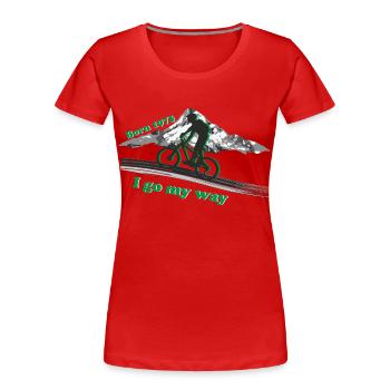1973 - Frauen Premium Bio T-Shirt - Rot - Vorne - Mia (176cm)