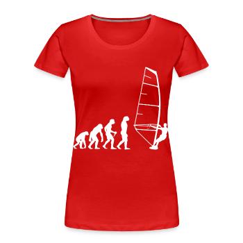 Windsurfer Surf Windsurf Gift Windsurfing - Women's Premium Organic T-Shirt - red - Front - Mia (176cm)