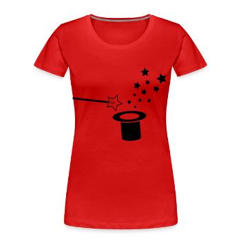 magical - Women's Premium Organic T-Shirt - red - Front - Mia (176cm)