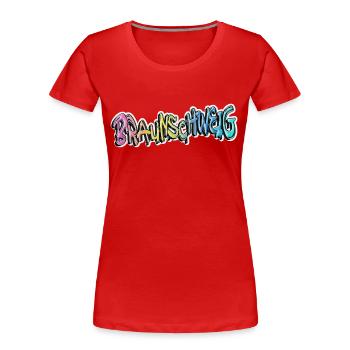 Braunschweig Deutschland Graffiti Spray Sprayer - Frauen Premium Bio T-Shirt - Rot - Vorne - Mia (176cm)