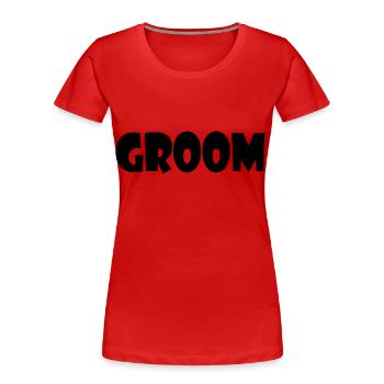 Groom - Frauen Premium Bio T-Shirt - Rot - Vorne - Mia (176cm)