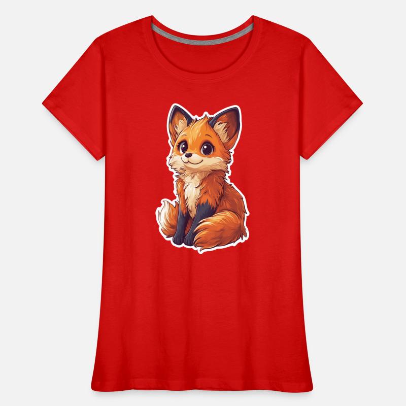 Fuchs Frauen Premium Bio T-Shirt