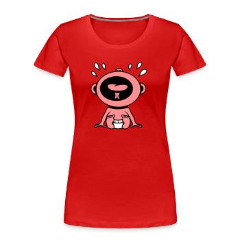 Cry baby - Women's Premium Organic T-Shirt - red - Front - Mia (176cm)