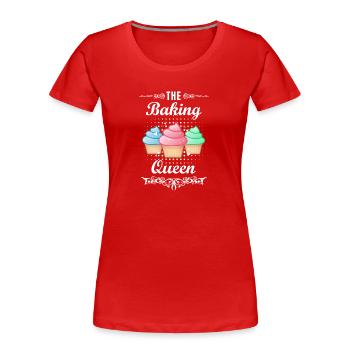 Baker Baking - Women's Premium Organic T-Shirt - red - Front - Mia (176cm)