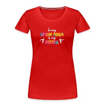 Turnen Turner - Frauen Premium Bio T-Shirt - Rot - Vorne - Mia (176cm)