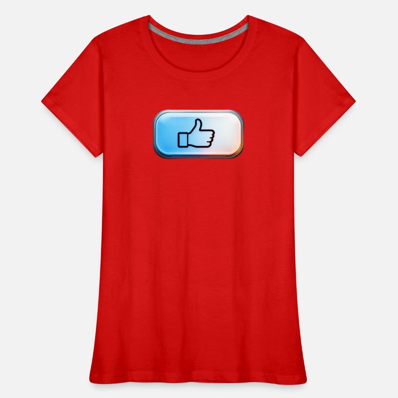 Neon Thumbs Up Gradient Women's Premium Organic T-Shirt