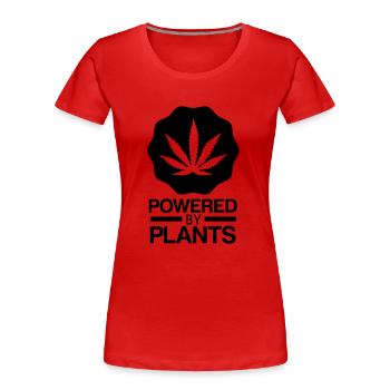 Marihuana - Frauen Premium Bio T-Shirt - Rot - Vorne - Mia (176cm)