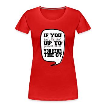 health informatics specialist shirts gift - Women's Premium Organic T-Shirt - red - Front - Mia (176cm)