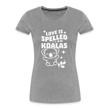 Baby Koala - Frauen Premium Bio T-Shirt - Navy - Vorne - Mia (176cm)