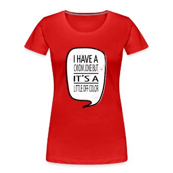 birthday geek hacking coding quote - Frauen Premium Bio T-Shirt - Rot - Vorne - Mia (176cm)