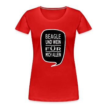 cool trinken ich nie no egalite weinschorle - Frauen Premium Bio T-Shirt - Rot - Vorne - Mia (176cm)