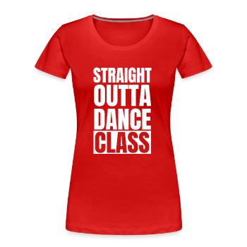 Dancing Dance Music - Women's Premium Organic T-Shirt - red - Front - Mia (176cm)
