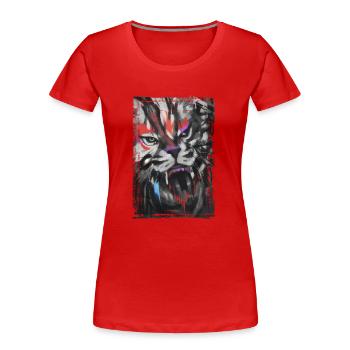 Graffiti Street Art Spray Colors Cool Artist Retro - Women's Premium Organic T-Shirt - red - Front - Mia (176cm)
