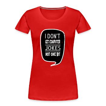 bday geek robotic automation robotics engineering - Frauen Premium Bio T-Shirt - Rot - Vorne - Mia (176cm)