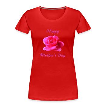 Muttertag Mother s day Mothers day - Frauen Premium Bio T-Shirt - Rot - Vorne - Mia (176cm)