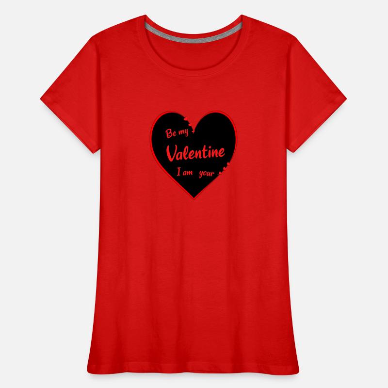 Saint-Valentin Cœurs Rouge Saint-Valentin T-shirt bio Premium Femme