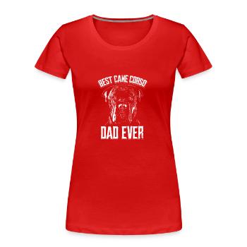 Cane Corso Dog - Women's Premium Organic T-Shirt - red - Front - Mia (176cm)