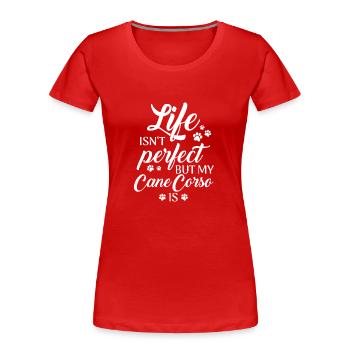 Cane Corso Dog - Women's Premium Organic T-Shirt - red - Front - Mia (176cm)