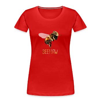 Honey bee Beekeeper Bees Bees Bee - Women's Premium Organic T-Shirt - red - Front - Mia (176cm)