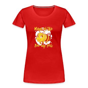 Honey bee Beekeeper Bees Bees Bee - Women's Premium Organic T-Shirt - red - Front - Mia (176cm)