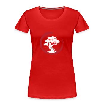 Bonsaï Arbre Bonsaï japonais - T-shirt bio Premium Femme - rouge - Devant - Mia (176cm)