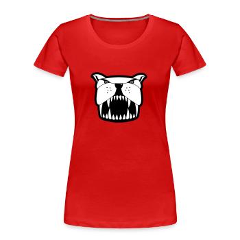 Mutt sw - Women's Premium Organic T-Shirt - red - Front - Mia (176cm)