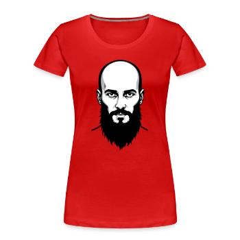 Tschetschenischer Held - Frauen Premium Bio T-Shirt - Rot - Vorne - Mia (176cm)