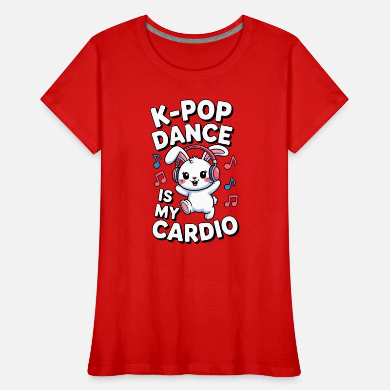 K-Pop Danse Drôle Corée T-shirt bio Premium Femme